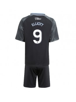 Billige Aston Villa Harvey Elliott #9 Bortedraktsett Barn 2025-26 Kortermet (+ Korte bukser)